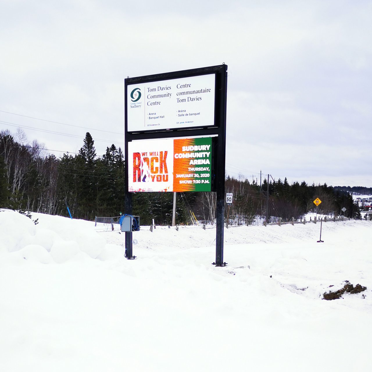 Aréna Sudbury Écran numérique